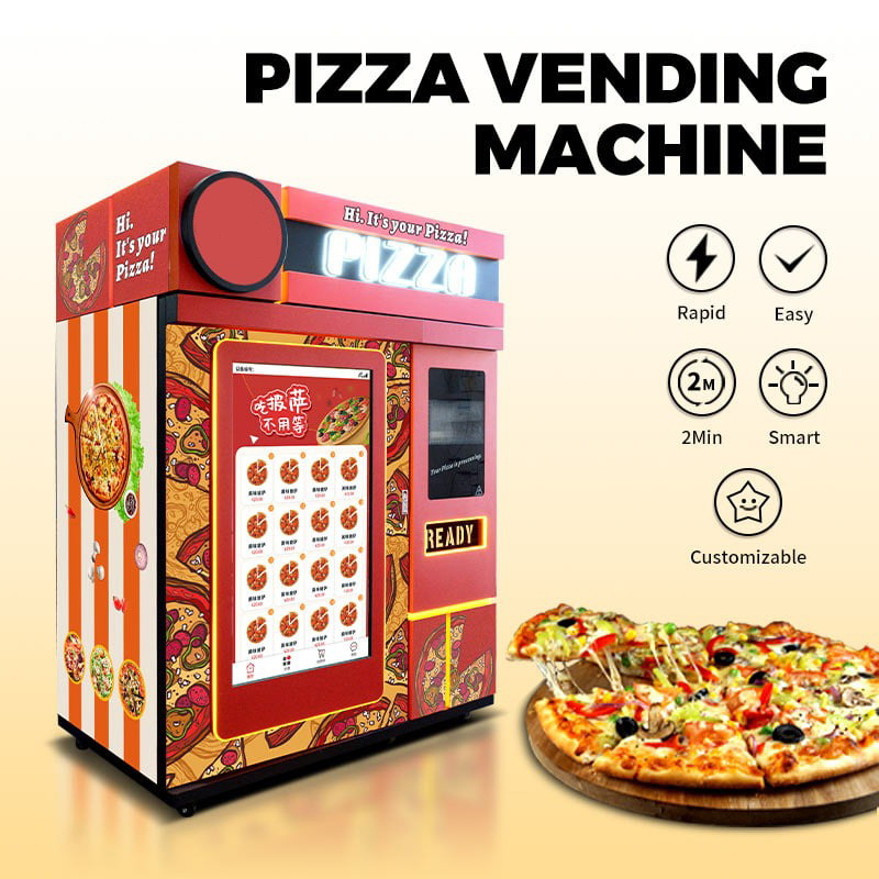 Automatic Kiosk Box French Fry Auto Maker Automat Sale Food Pizza Vending Machine with Microwave