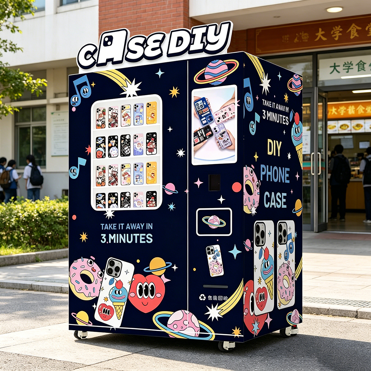 Ai Auto Self Service 24 Hours Innovative Product Photo Booth Phone Case Price Vending Machine for Sale