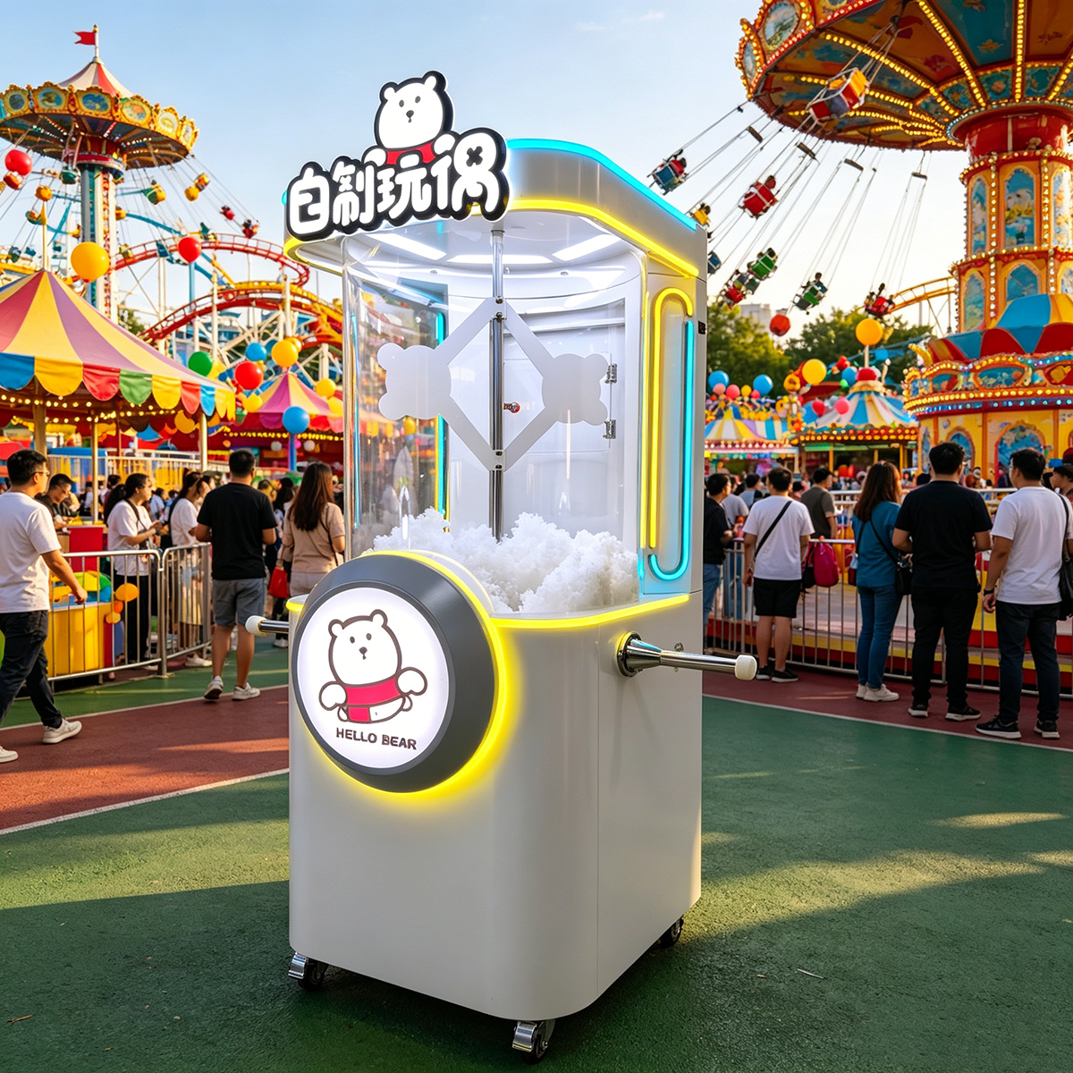 Coin-Operated Commercial Electric Teddy Bear Stuffing Machine for Home Textile Product Stores