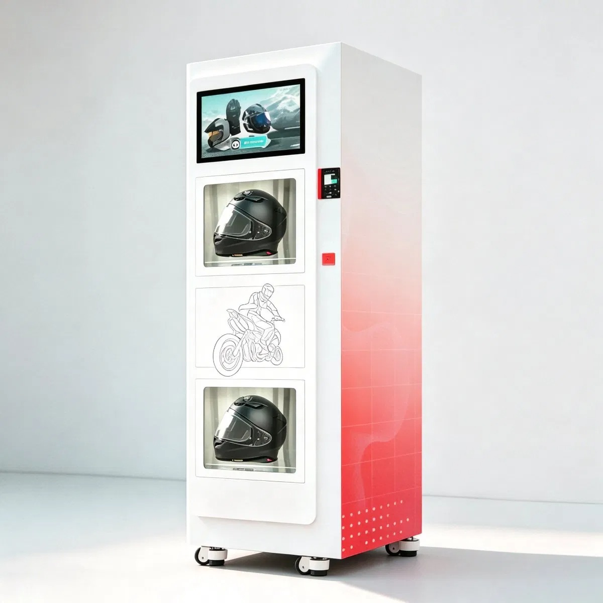 Customized Touch Screen Automated Helmet Hygiene Kiosk for Helmet Cleaning Machine