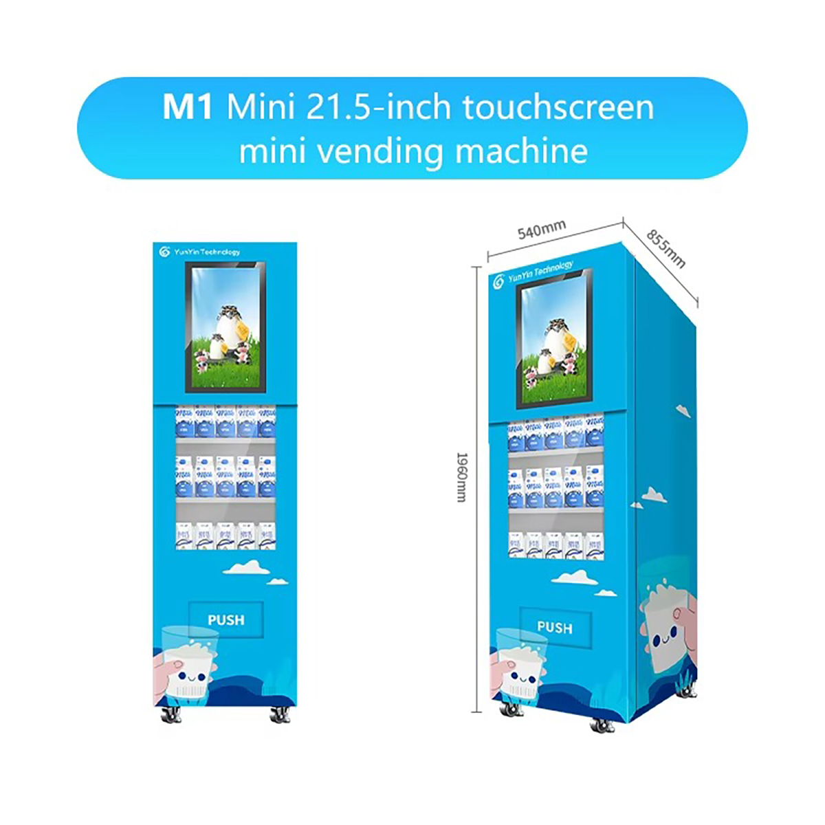 Automatic Self Cold Drinks Ice Cube Coffee Water Luxury Safe Dispensing Spending Milk Vending Machine