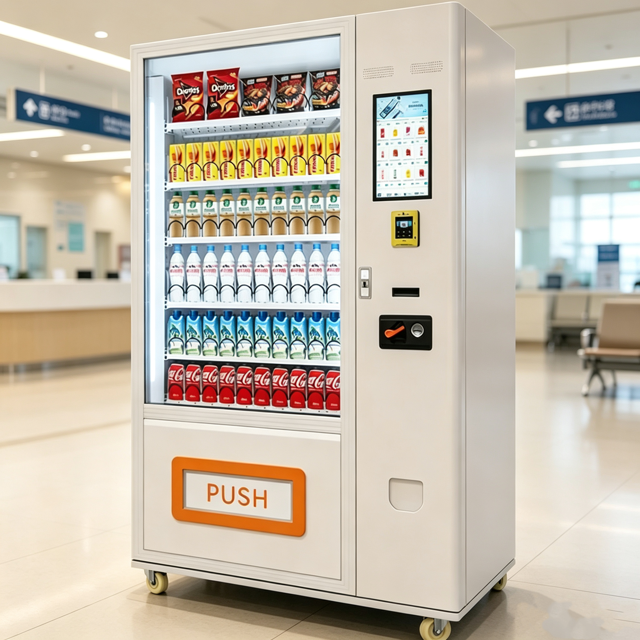 Xy Axis Automatic Snack Pizza Coffee Candy Floss Pokemon Food Sale Vending Machine