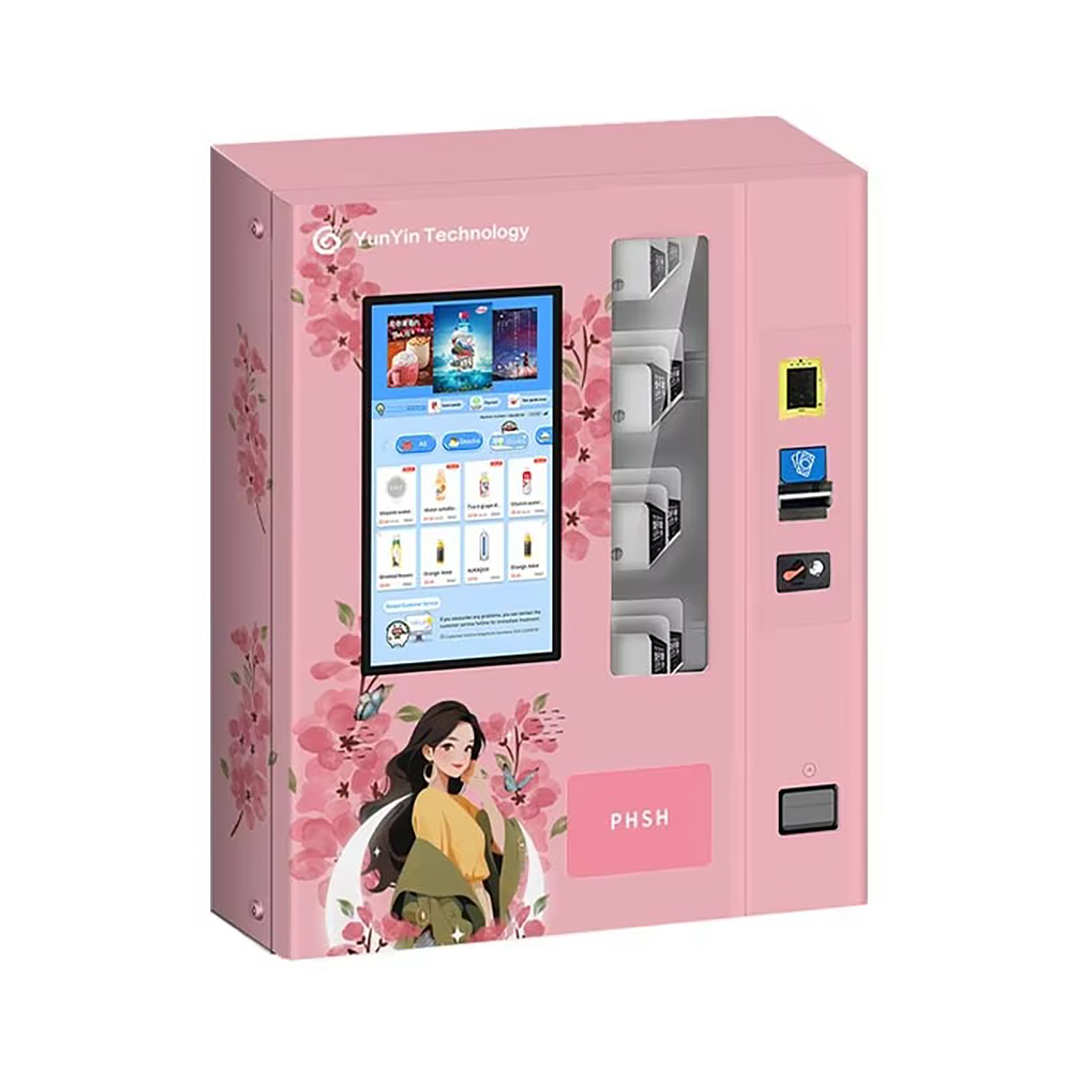 Outdoor Elevator Beauty Toy Tampon Digital Nail Painting Baby Diaper Cash Register Wall Mounted Vending Machine