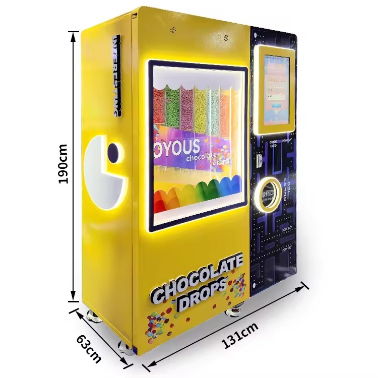 Touch Screen Interactive Chocolate Candy Beans Vending Machine for Mall