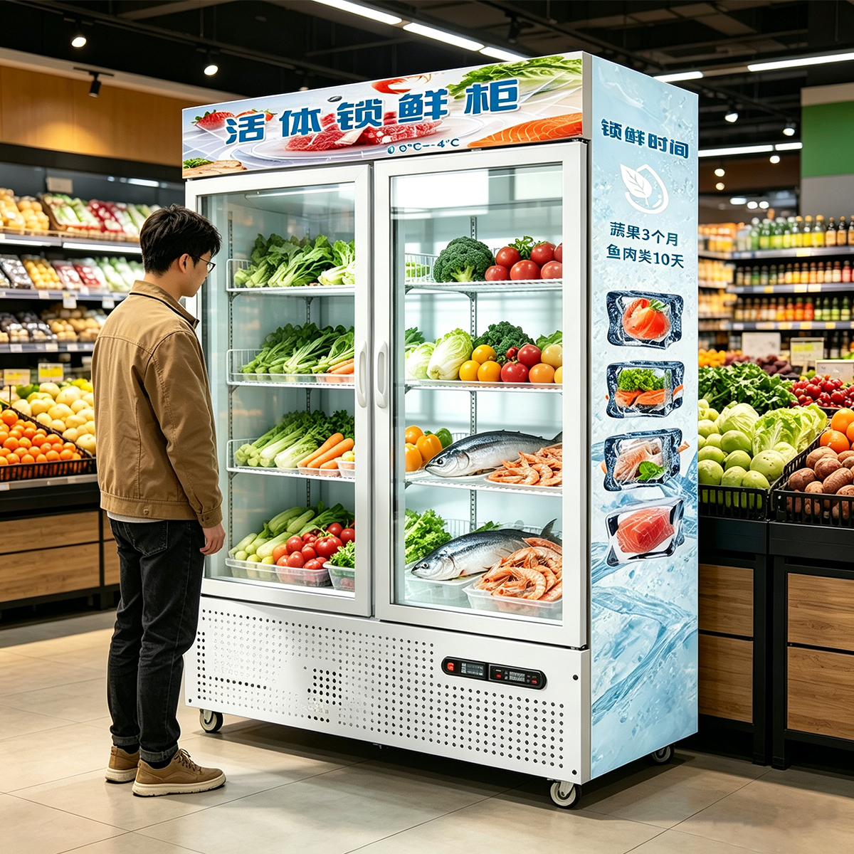 Extending Shelf Life of Fruits And Vegetables Chiller Customizable As Vending Machines