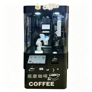 Automatic Commercial Coffee Vending 6-Axis Robotic Arm Latte Art Ice Maker Machine